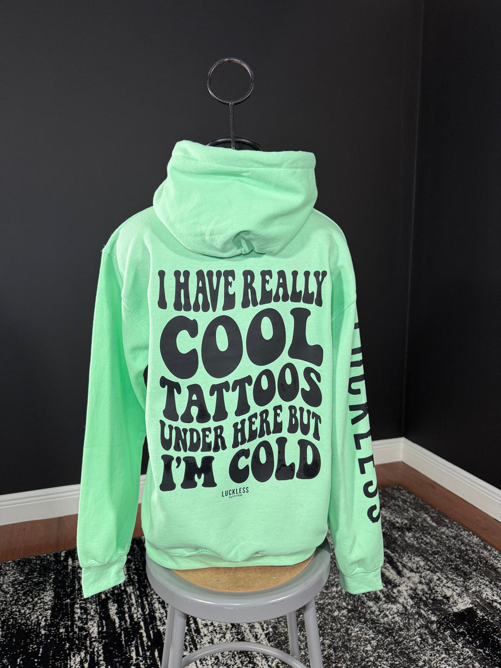 Cool Tattoos Hoodie Luckless Outfitters