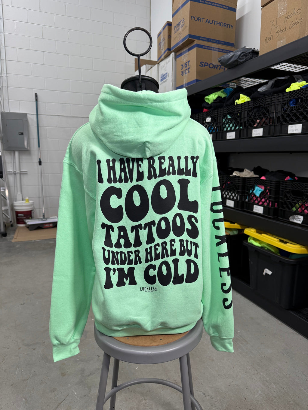 Cool Tattoos Hoodie Luckless Outfitters