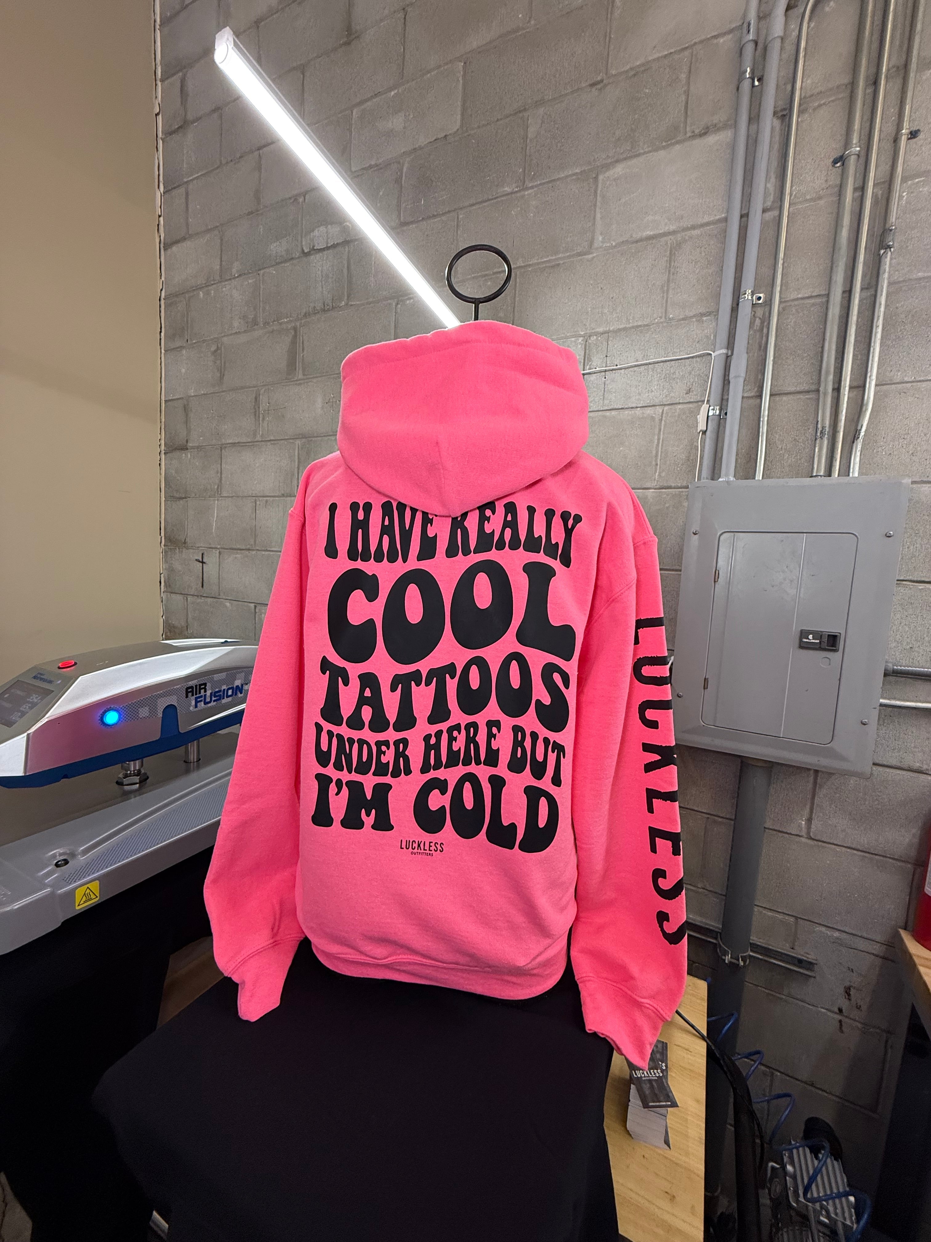Cool Tattoos Hoodie Luckless Outfitters