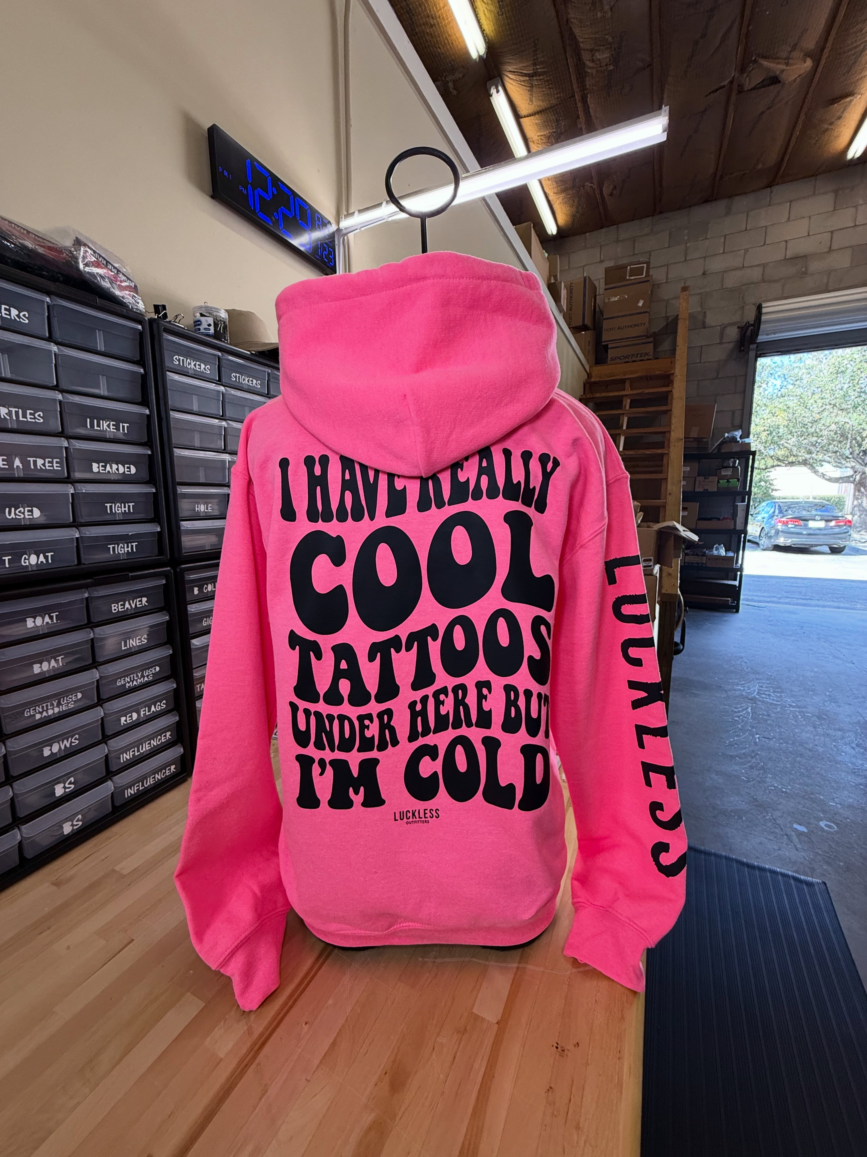 Cool Tattoos Hoodie Luckless Outfitters