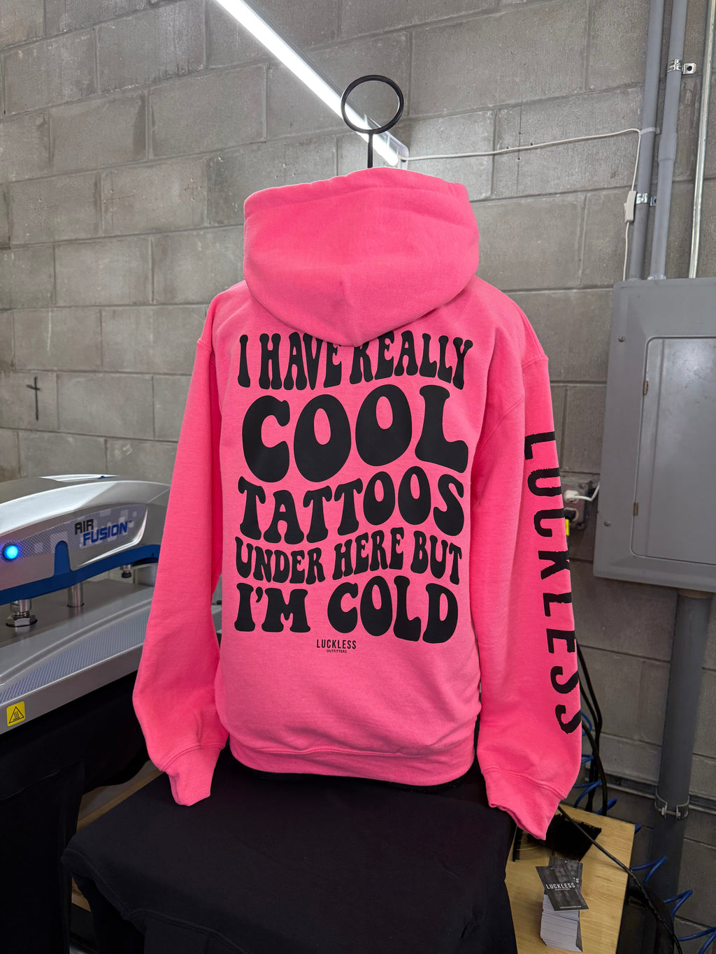 Cool Tattoos Hoodie Luckless Outfitters