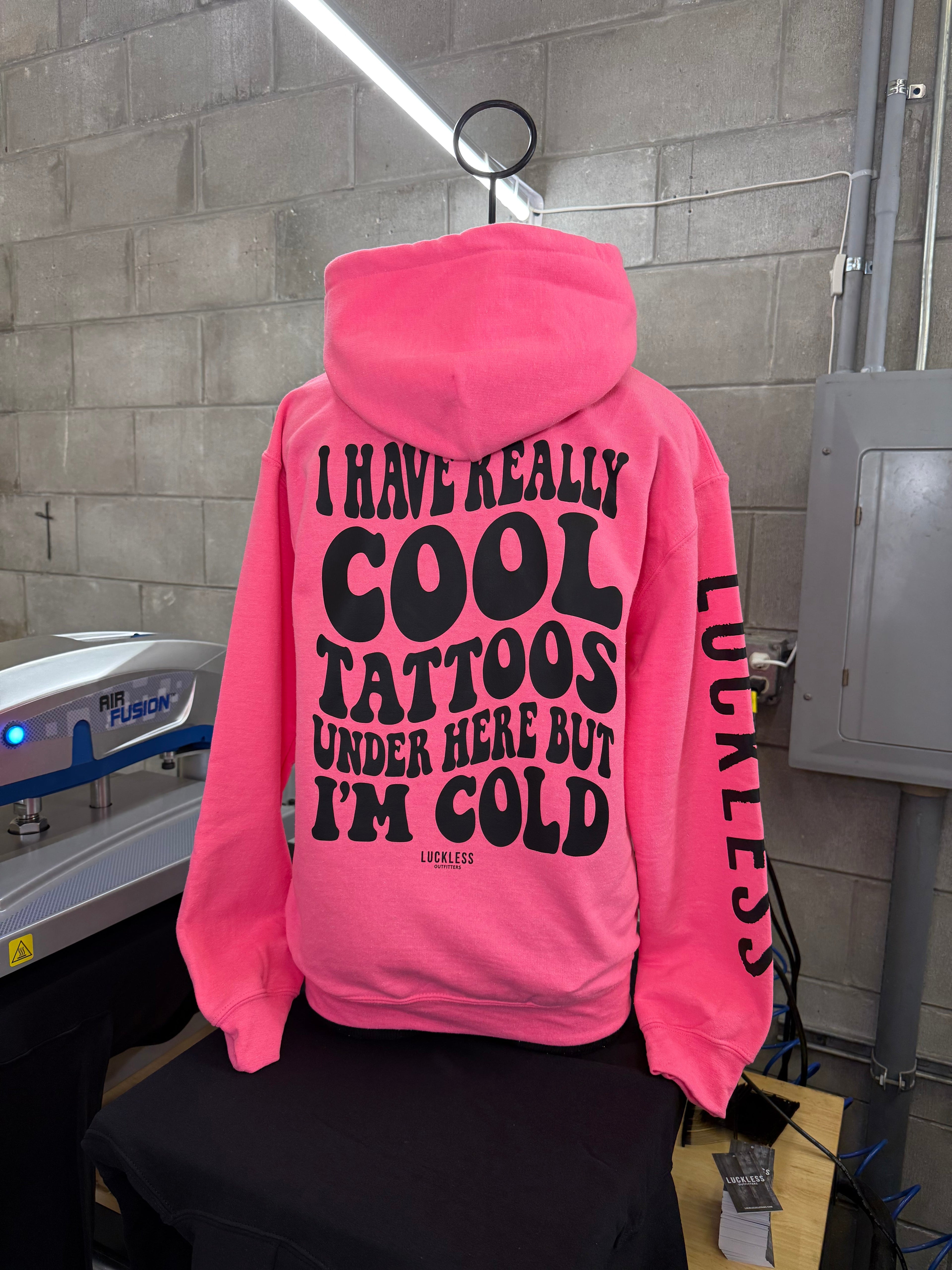 Cool Tattoos Hoodie Luckless Outfitters