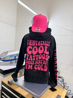 Cool Tattoos Hoodie Luckless Outfitters