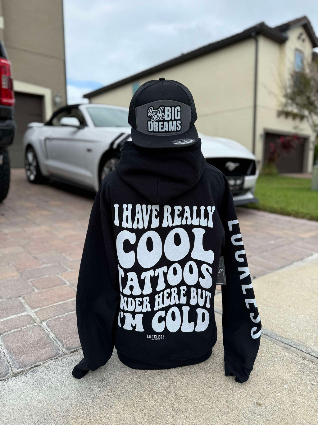 Cool Tattoos Hoodie Luckless Outfitters
