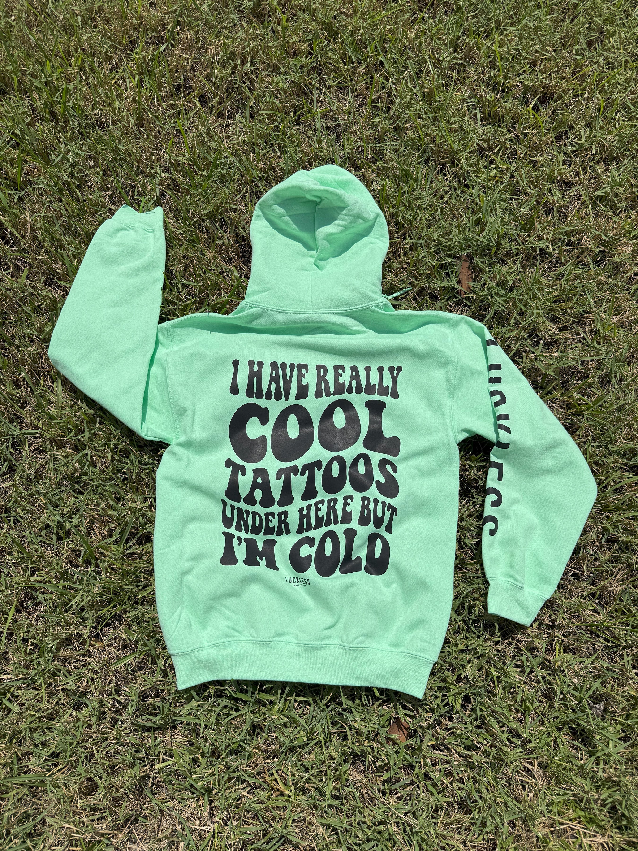 Cool Tattoos Hoodie Luckless Outfitters