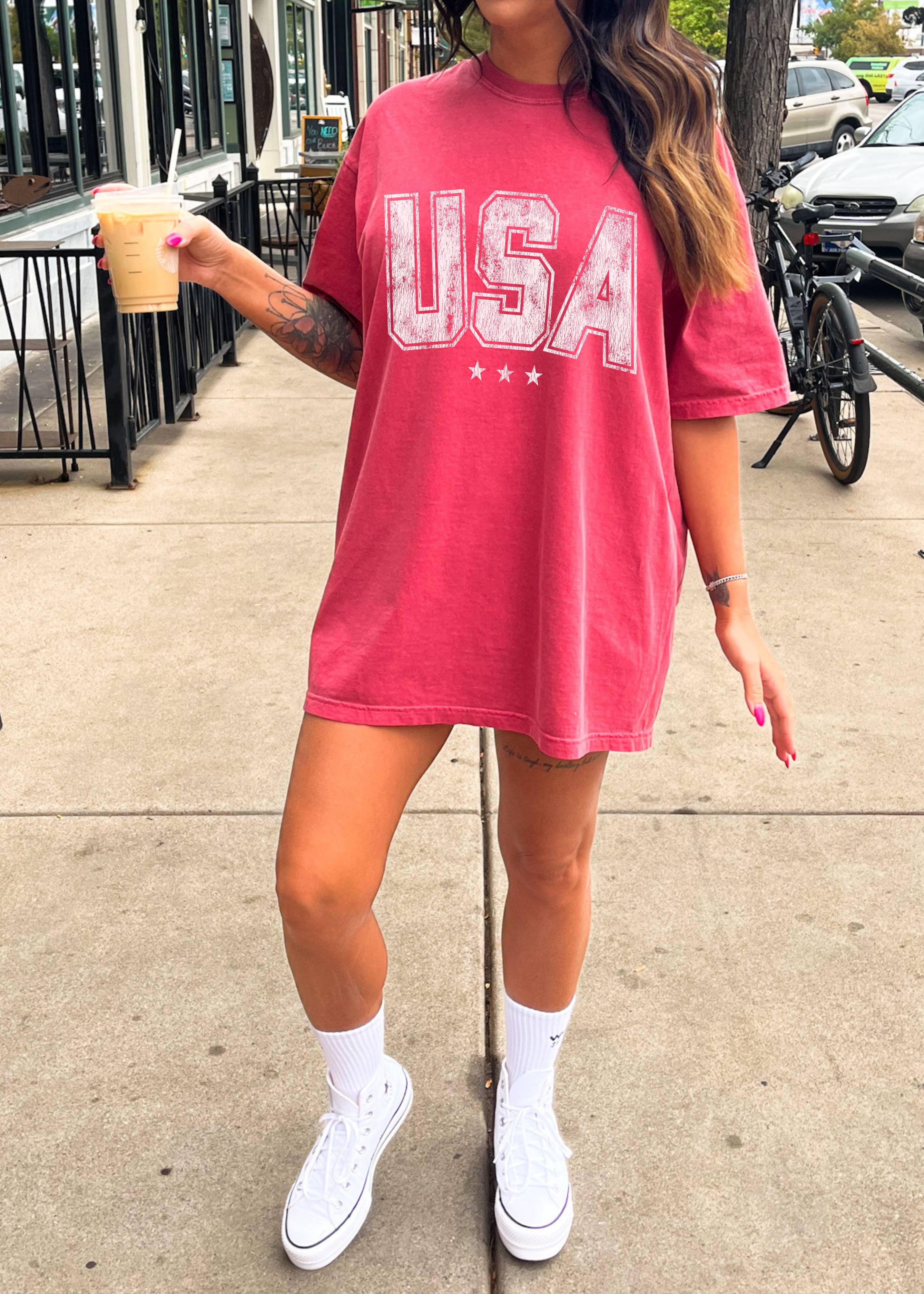 USA Star Tee *6 Colors (S-3X) Chloe Vs Tank The Boutique