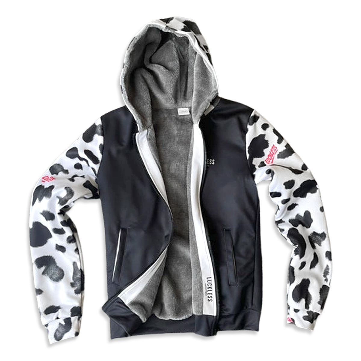 Holy Cow Heavy Zip Fleece Hoodie Luckless Outfitters