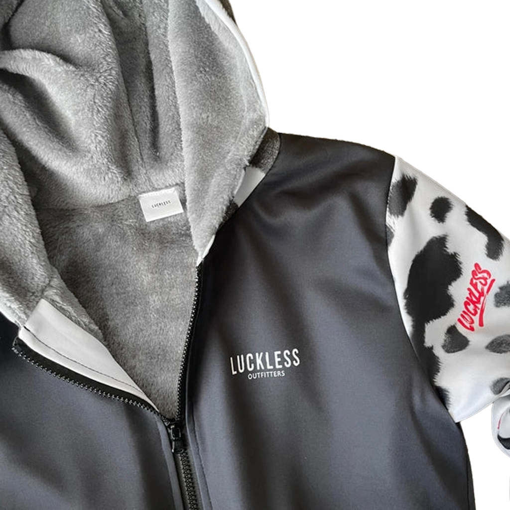 Holy Cow Heavy Zip Fleece Hoodie Luckless Outfitters