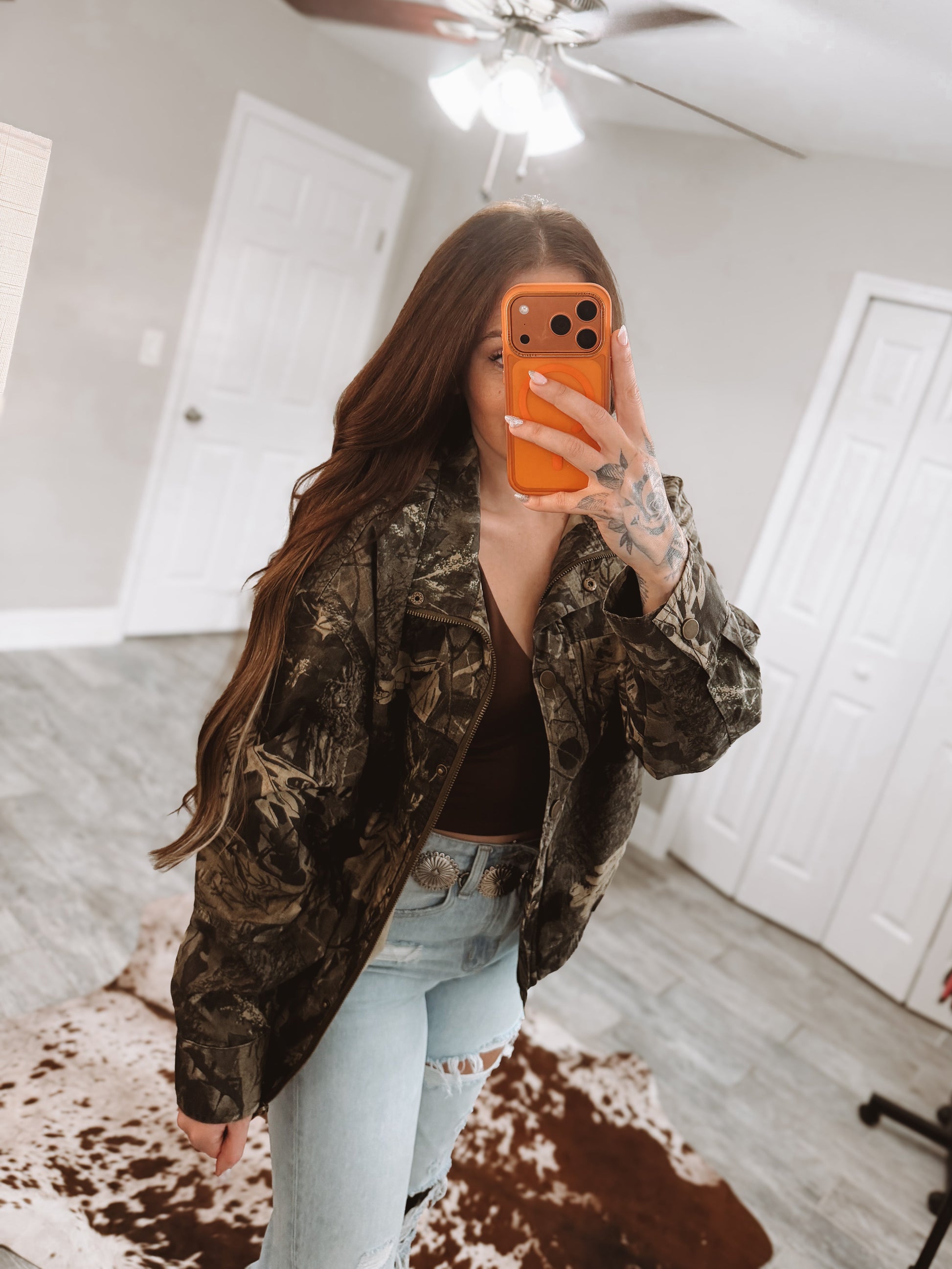 Camo Oversize Jacket Wild Cactus Boutique
