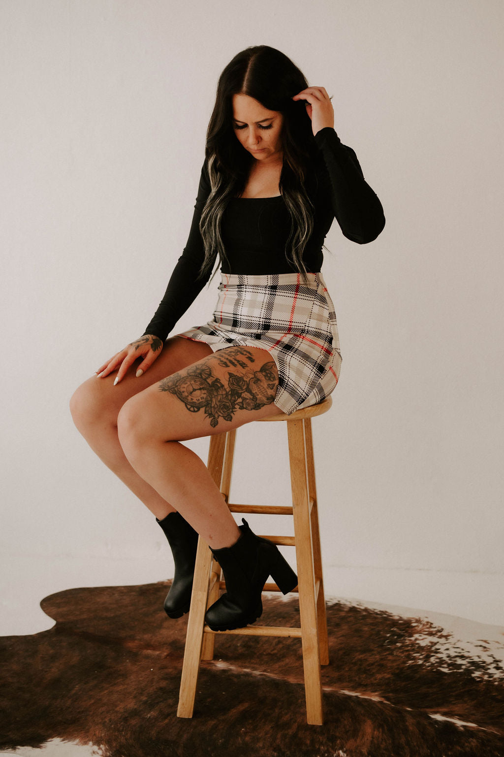 Harley's Plaid Mini Skirt Wild Cactus Boutique