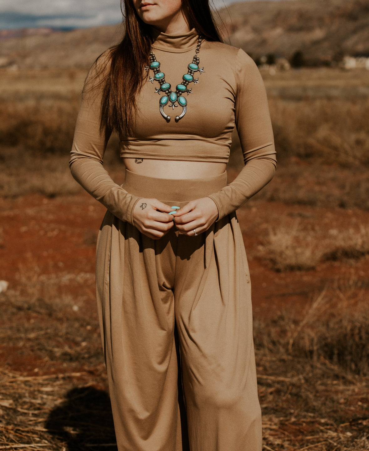 Catalina's Taupe Pant Set Wild Cactus Boutique