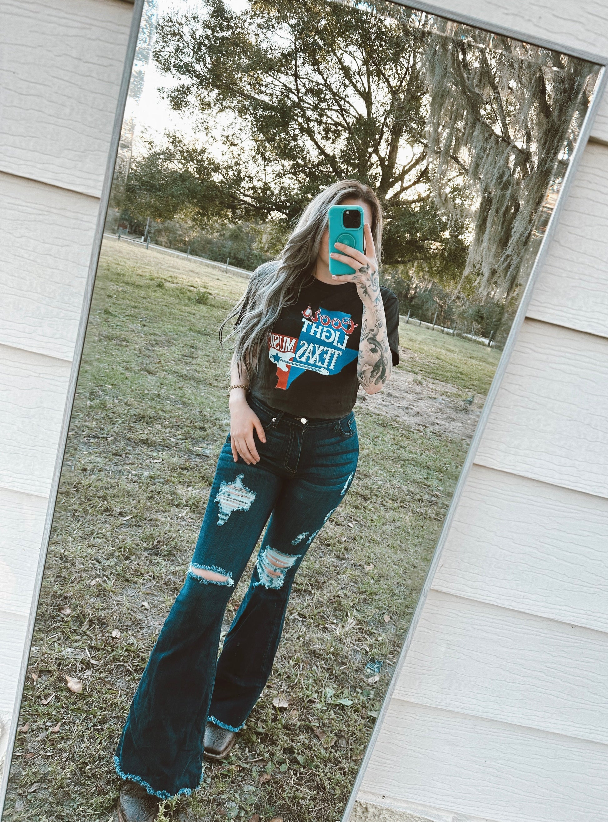 Texas Crop Top Wild Cactus Boutique