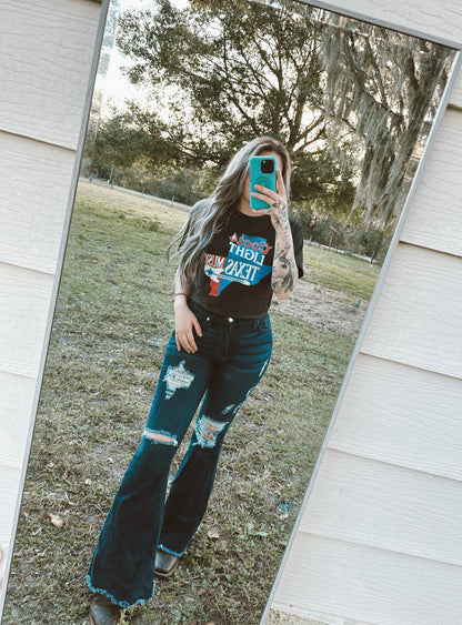 Texas Crop Top Wild Cactus Boutique