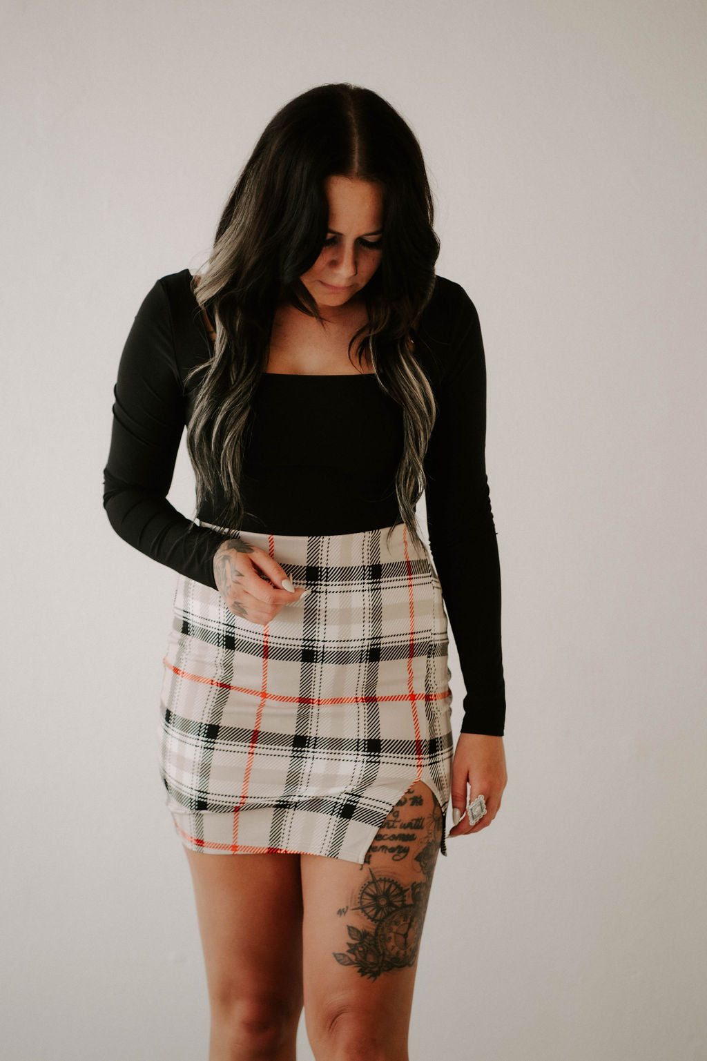 Harley's Plaid Mini Skirt Wild Cactus Boutique