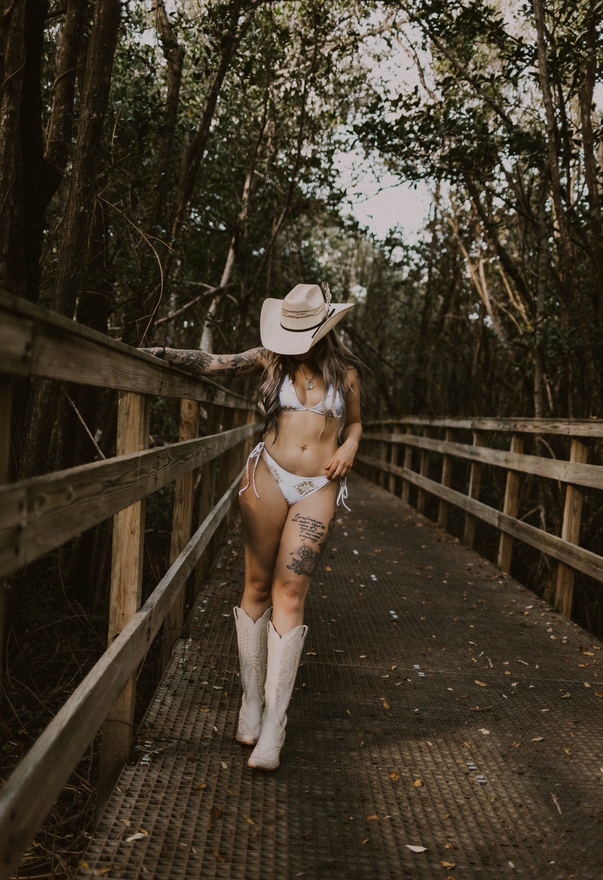 Gold Aztec String Bikini Wild Cactus Boutique