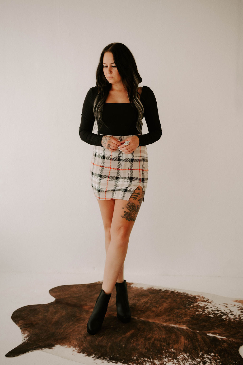 Harley's Plaid Mini Skirt Wild Cactus Boutique
