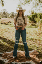 Crop Top Graphic T-Shirt Wild Cactus Boutique
