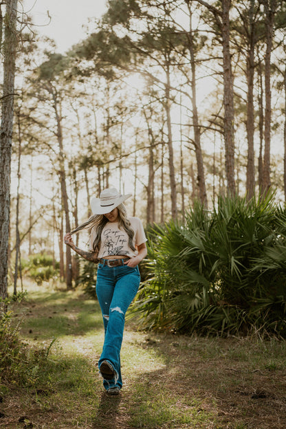 Crop Top Graphic T-Shirt Wild Cactus Boutique