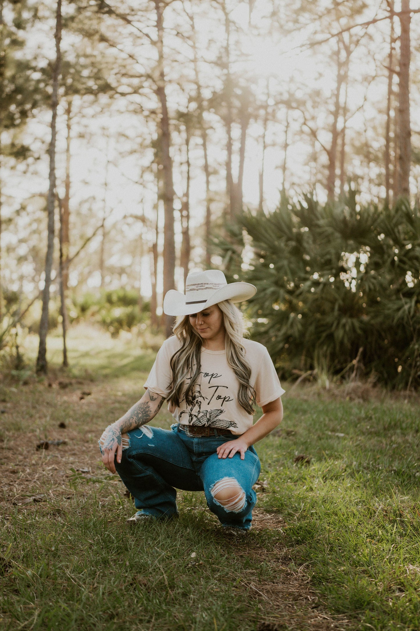 Crop Top Graphic T-Shirt Wild Cactus Boutique