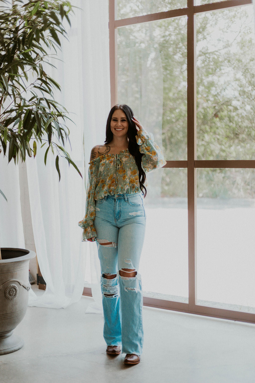 Wild & Floral Top Wild Cactus Boutique