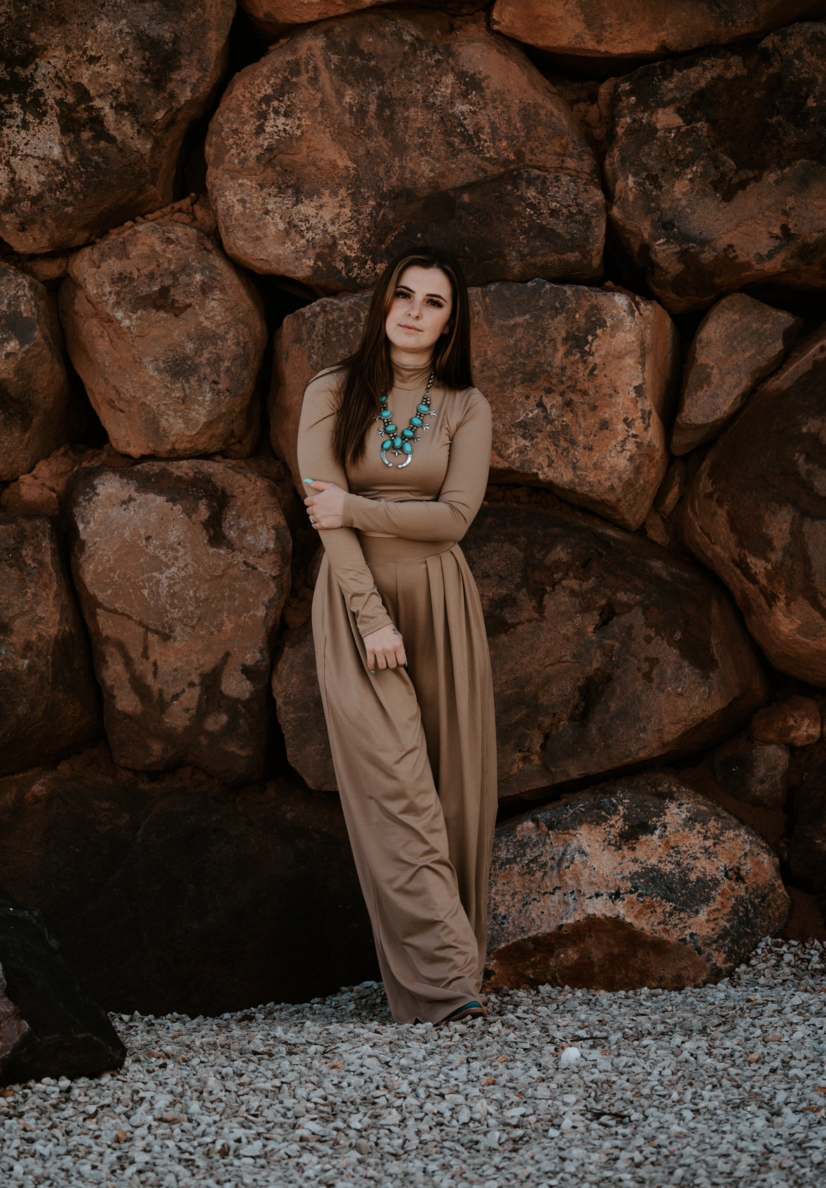Catalina's Taupe Pant Set Wild Cactus Boutique