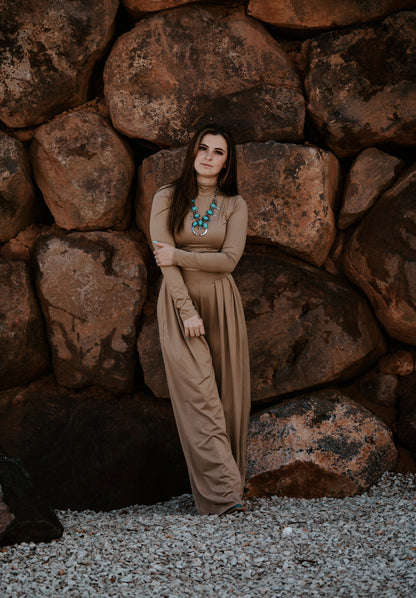 Catalina's Taupe Pant Set Wild Cactus Boutique
