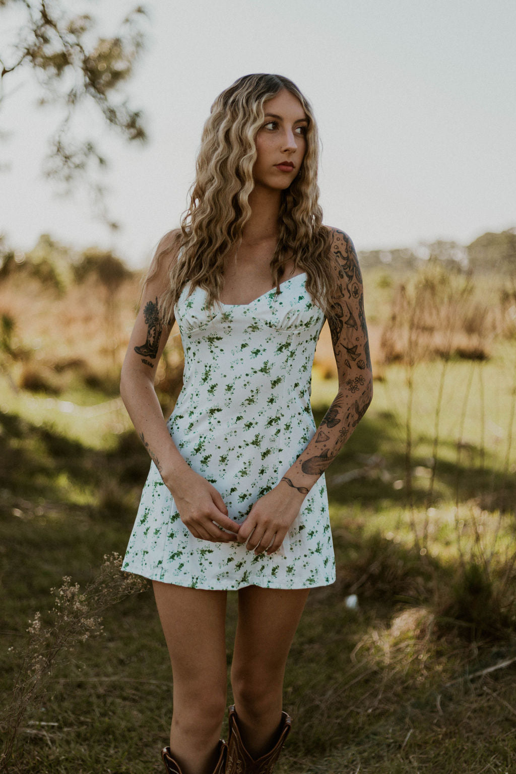 Summer Eve Floral Dress Wild Cactus Boutique