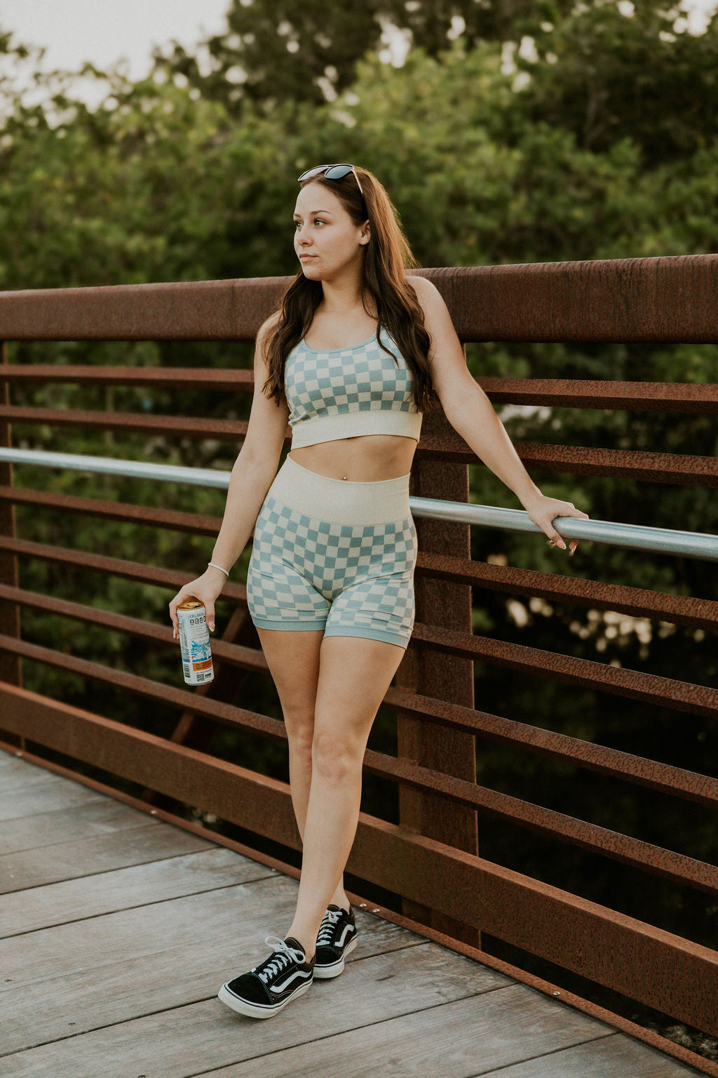 Checkered Gym Set Wild Cactus Boutique
