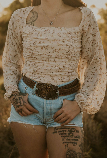 Sammi's Spring Floral Top Wild Cactus Boutique