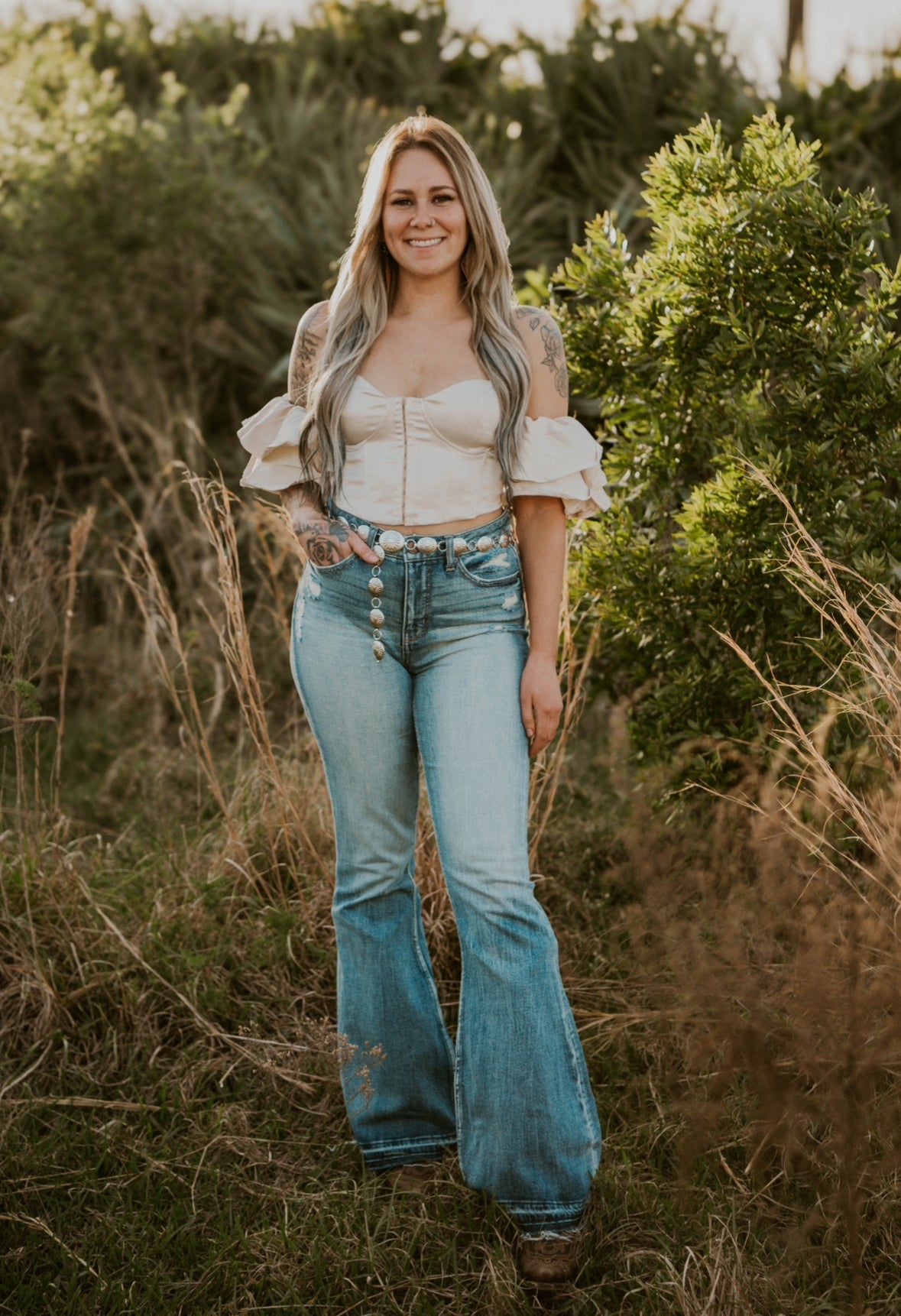 Juliet's Corset Satin Blouse Wild Cactus Boutique