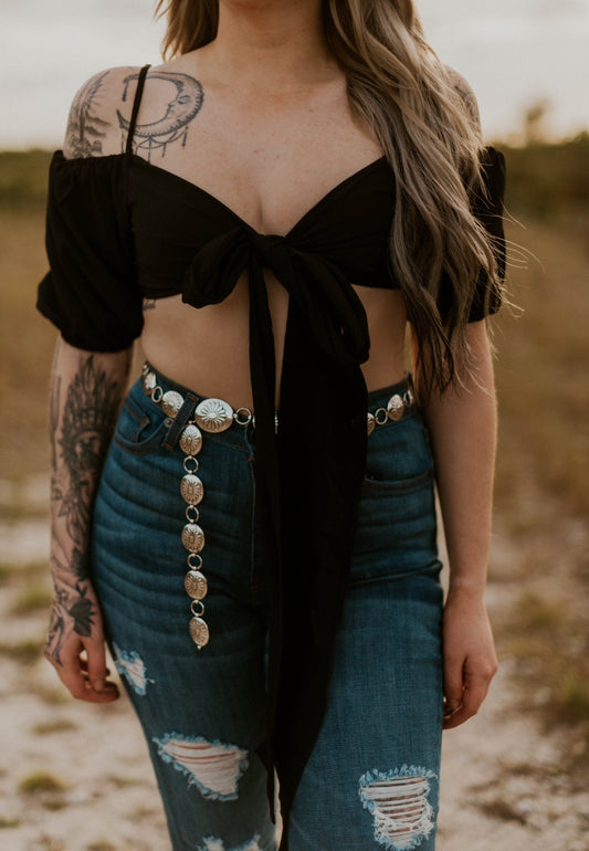 Jaylene's Tie Crop Top Wild Cactus Boutique