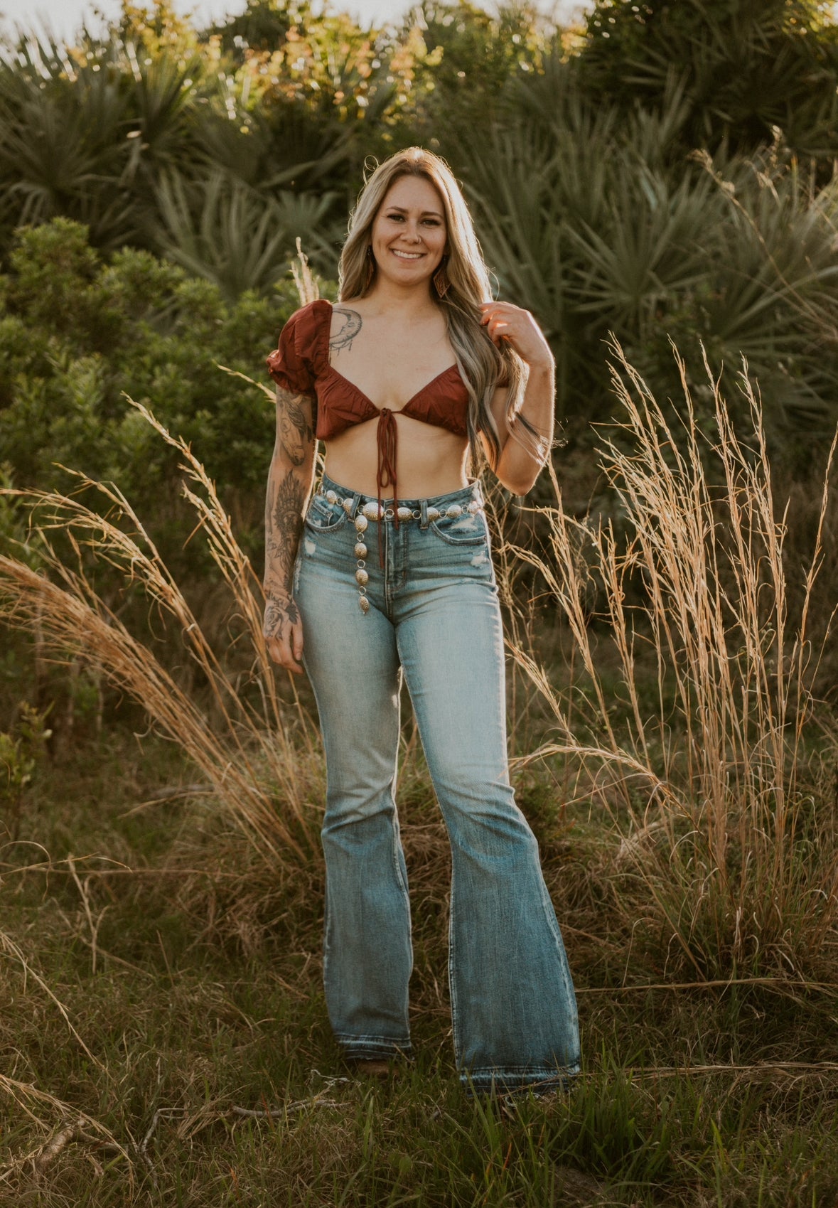 Karen's Rust Crop Top Wild Cactus Boutique