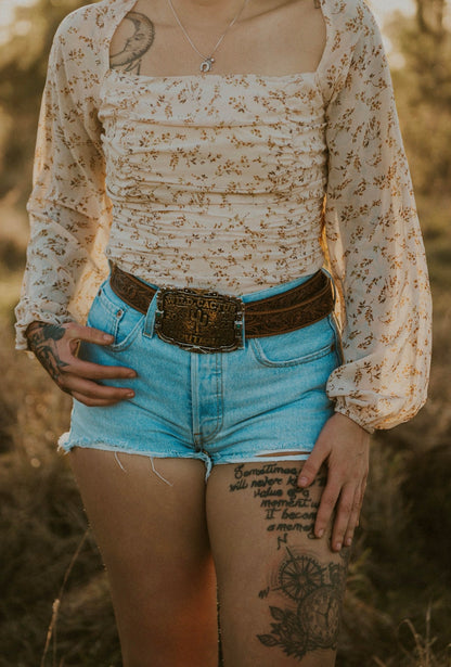Sammi's Spring Floral Top Wild Cactus Boutique