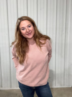 Solid Blush Ribbed Pullover Thread & Co. Boutique, LLC