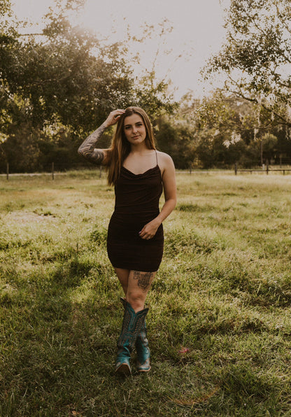 Kadden's Brown Mini Dress Wild Cactus Boutique