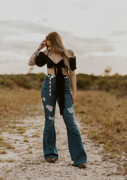 Jaylene's Tie Crop Top Wild Cactus Boutique