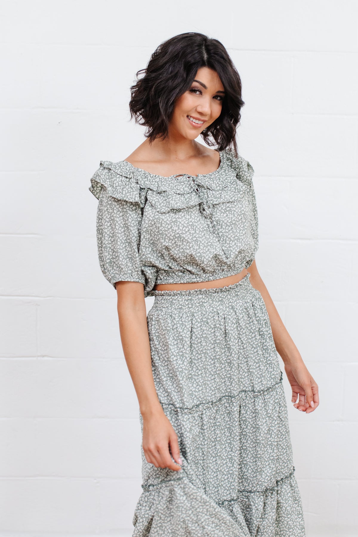Golden Hour Top in Sage Thread & Co. Boutique, LLC