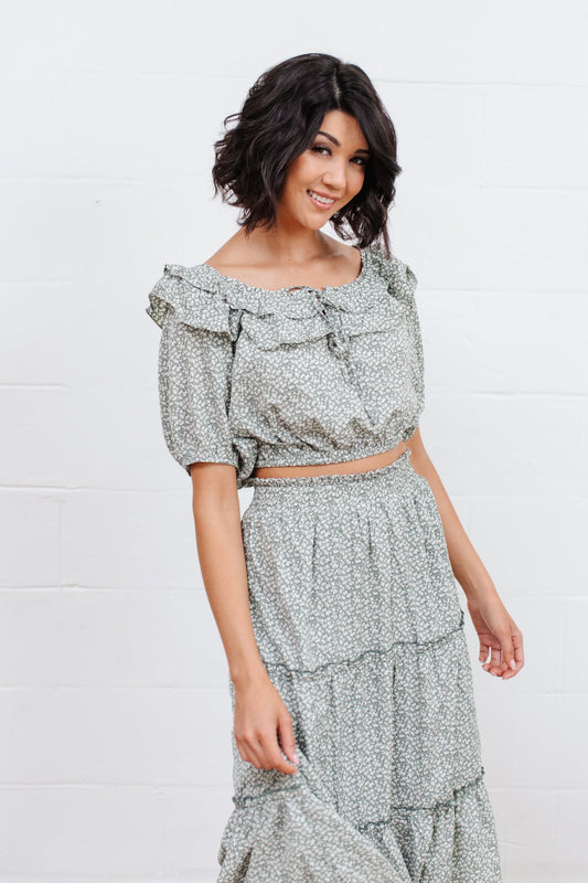 Golden Hour Top in Sage Thread & Co. Boutique, LLC