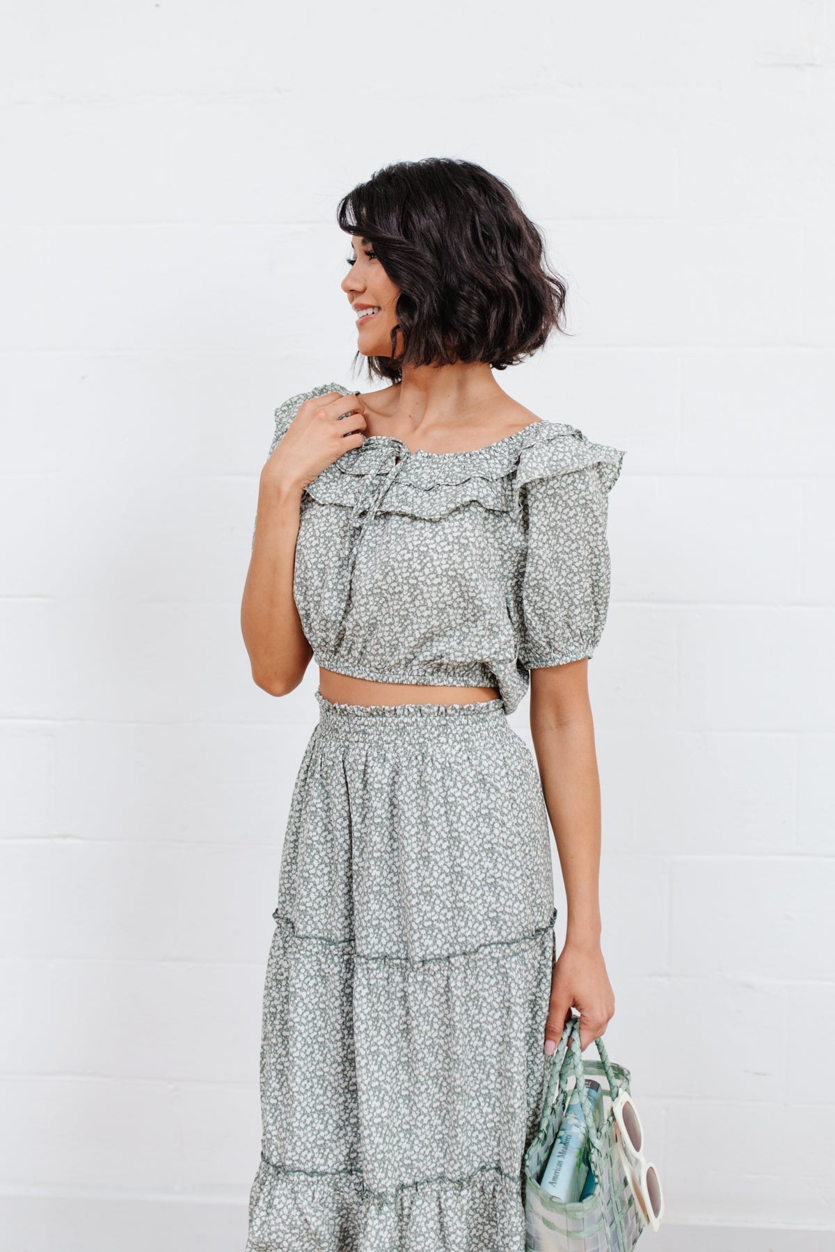 Golden Hour Top in Sage Thread & Co. Boutique, LLC