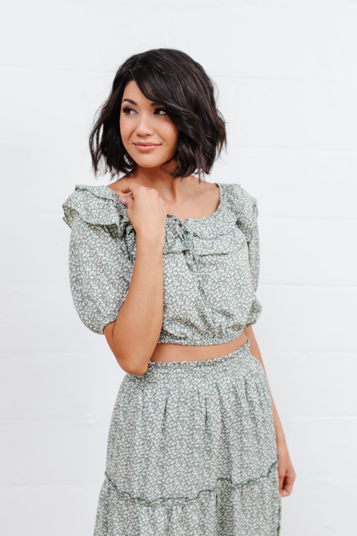 Golden Hour Top in Sage Thread & Co. Boutique, LLC