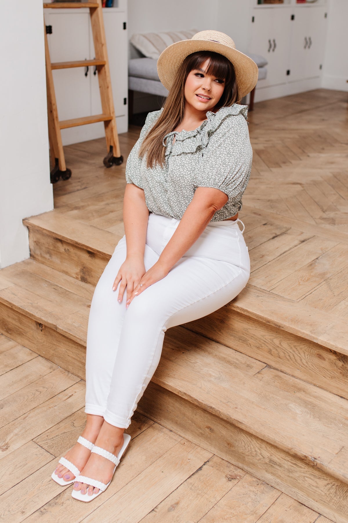 Golden Hour Top in Sage Thread & Co. Boutique, LLC