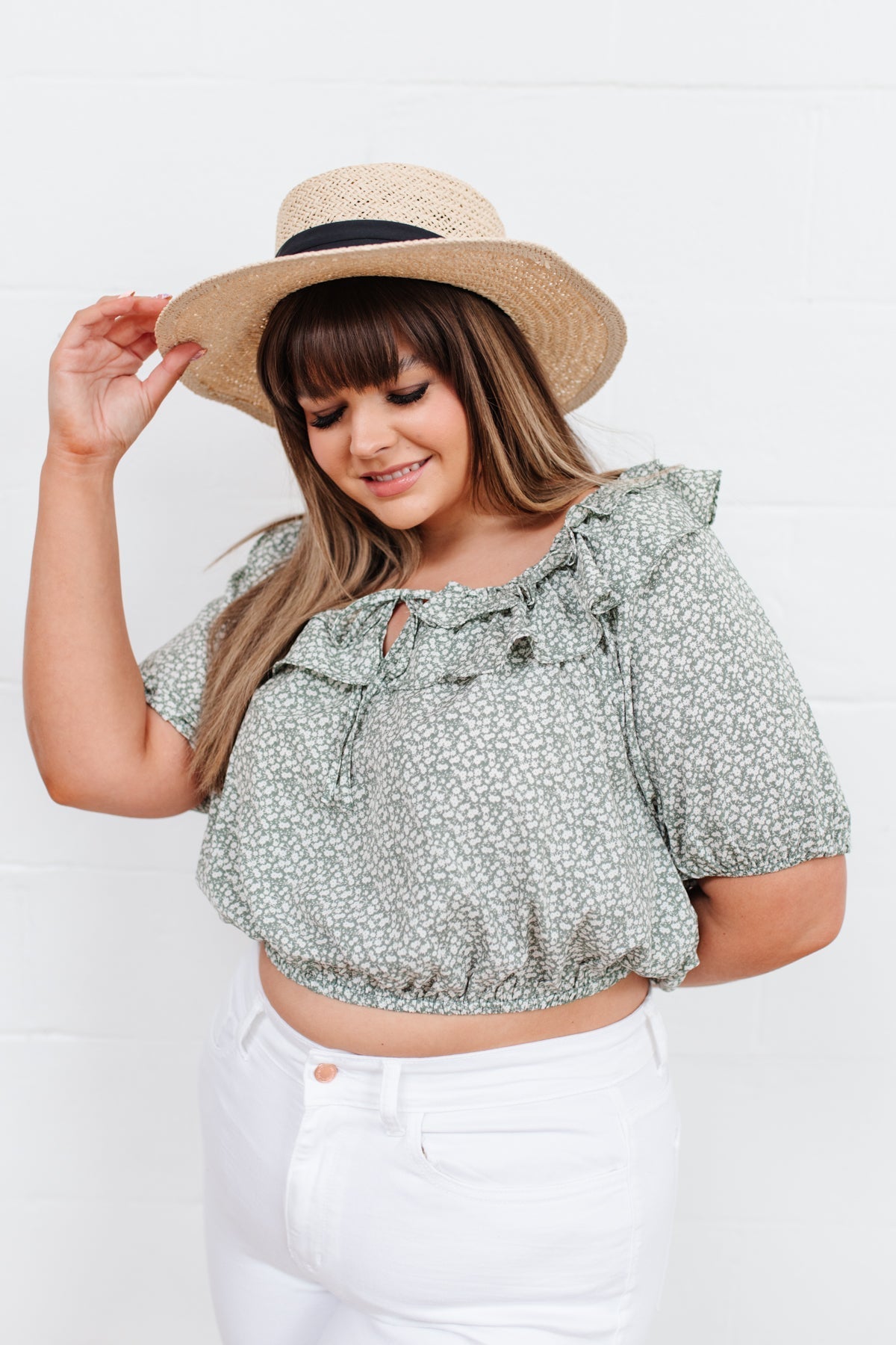 Golden Hour Top in Sage Thread & Co. Boutique, LLC
