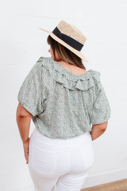 Golden Hour Top in Sage Thread & Co. Boutique, LLC