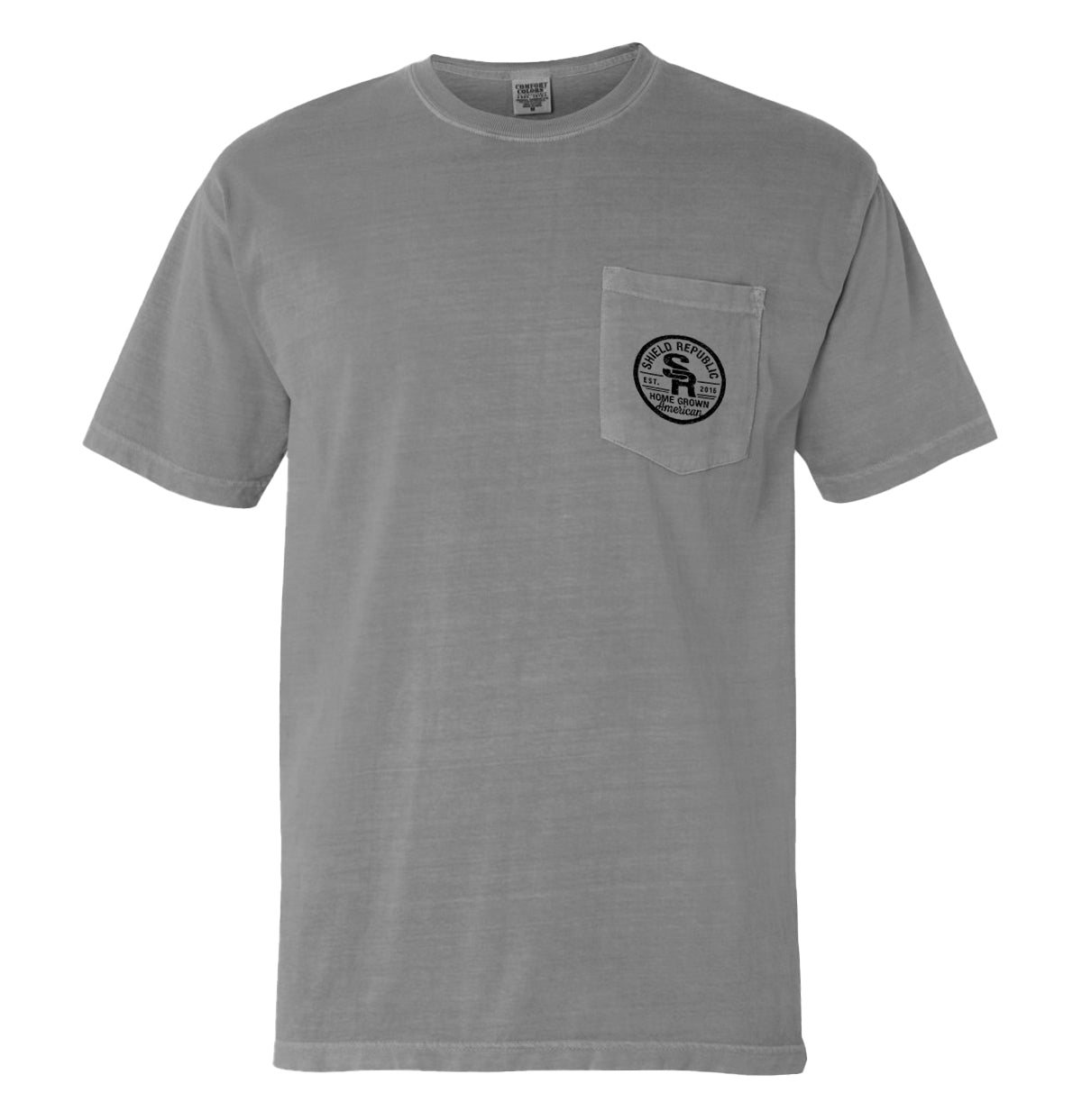 Dirty Hands American Grit Pocket Tee Shield Republic