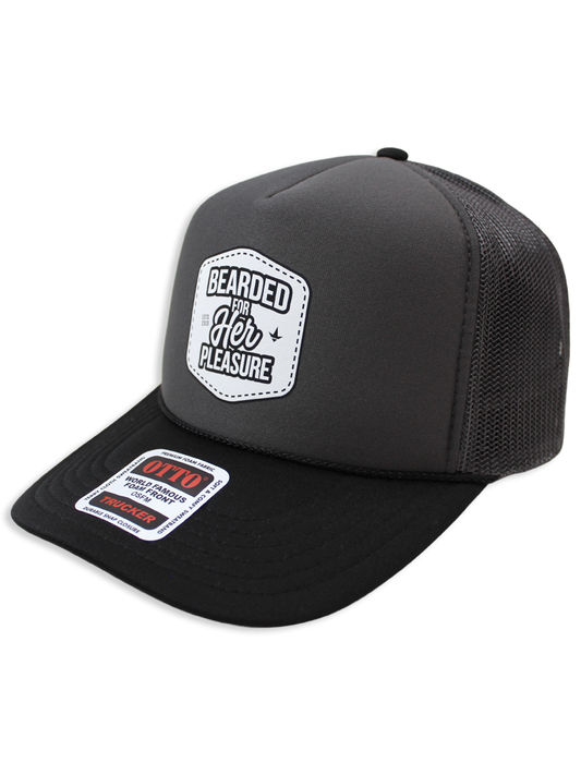 Bearded For Her Pleasure Trucker Hat Luckless Outfitters