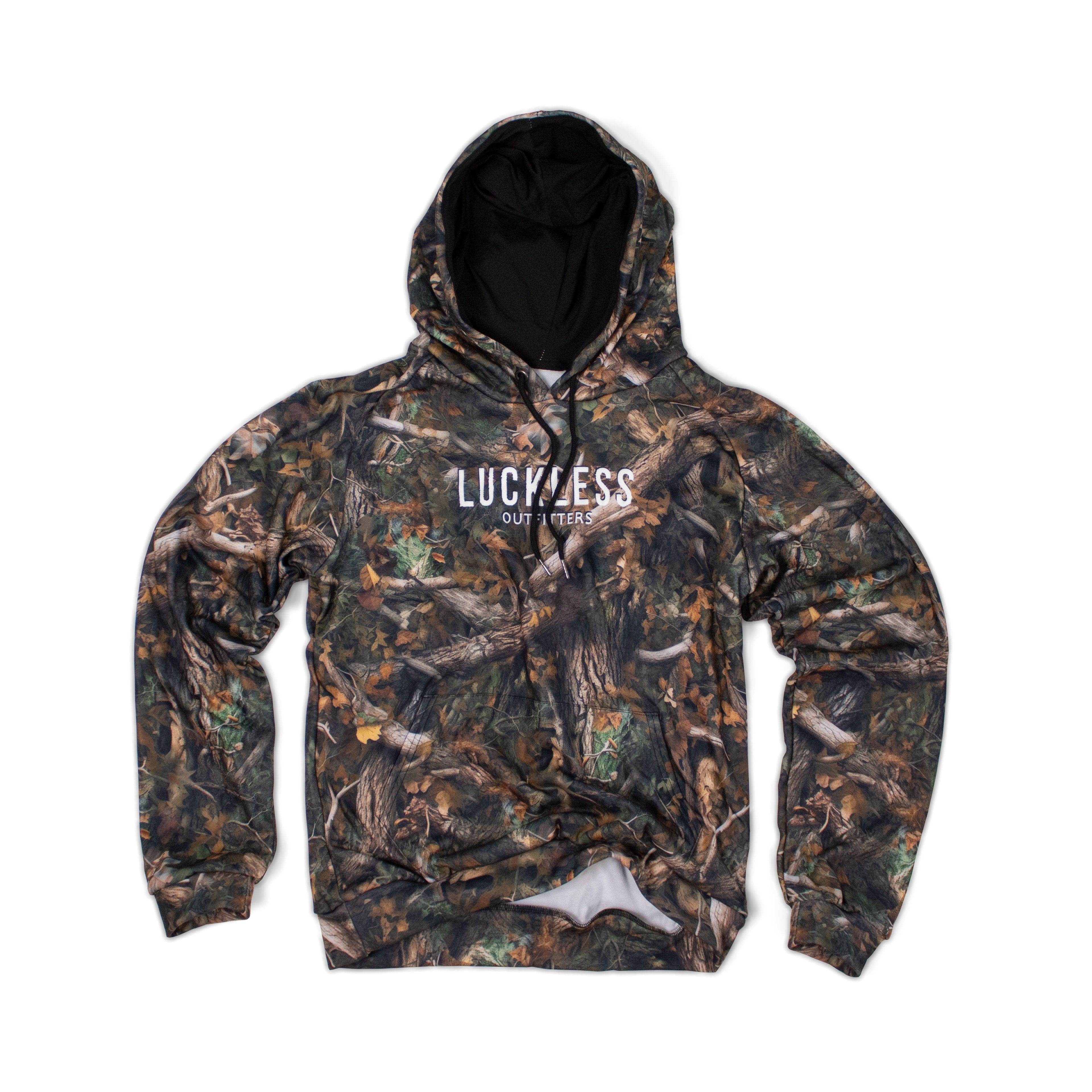 Heavy Fleece Raglan Hoodie | HD Camo Luckless Outfitters