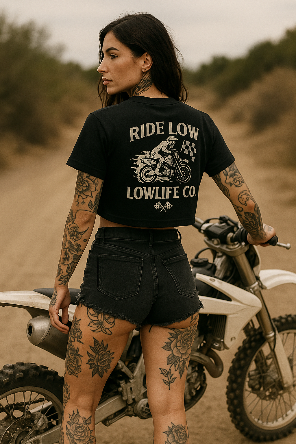 Dirtbike Lowlife Crop Wild Cactus Boutique