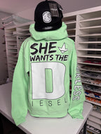 She Wants the Diesel | Funny Men's and Women's Black Country Hoodie Luckless Outfitters