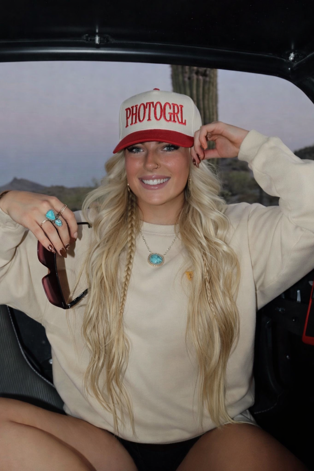 Photo Girl Hat Wild Cactus Boutique