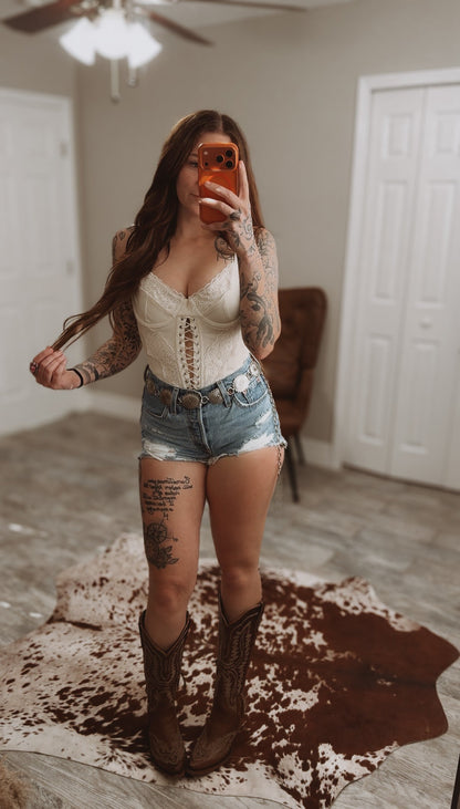 Wild Honey Lace Corset Wild Cactus Boutique